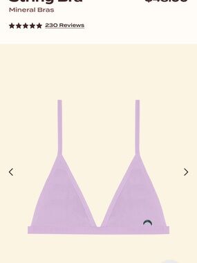 Mineral string Bralette lilac small